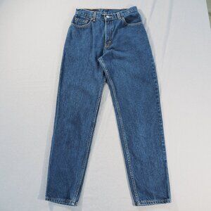 Vintage Levis 550 Womens 8 Dark Blue Relaxed Taper USA Cotton Y2K Mom High Rise